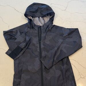 All in Motion Kids Dark Gray Camouflage Raincoat